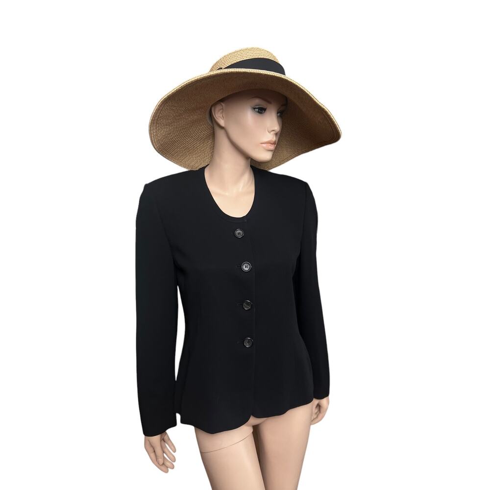 Luciano Barbera Black Jacket for Bergdorf Goodman Sz 42 100% Wool Made in Italy - Picture 7 of 15